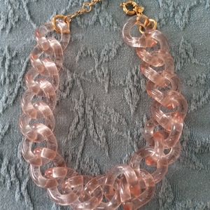 J Crew. Blush Pink Acrylic Necklace